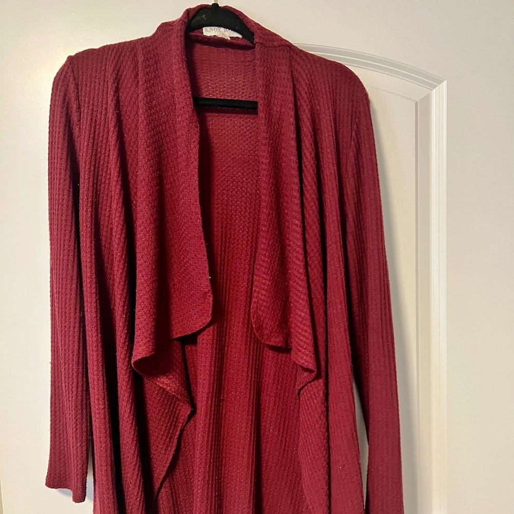 Maroon cardigan, Target, Large